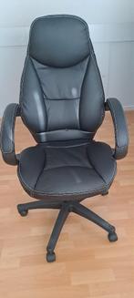 Bureaustoel Leen Bakker zwart kunstleer, Huis en Inrichting, Ophalen, Zwart, Nieuw, Bureaustoel