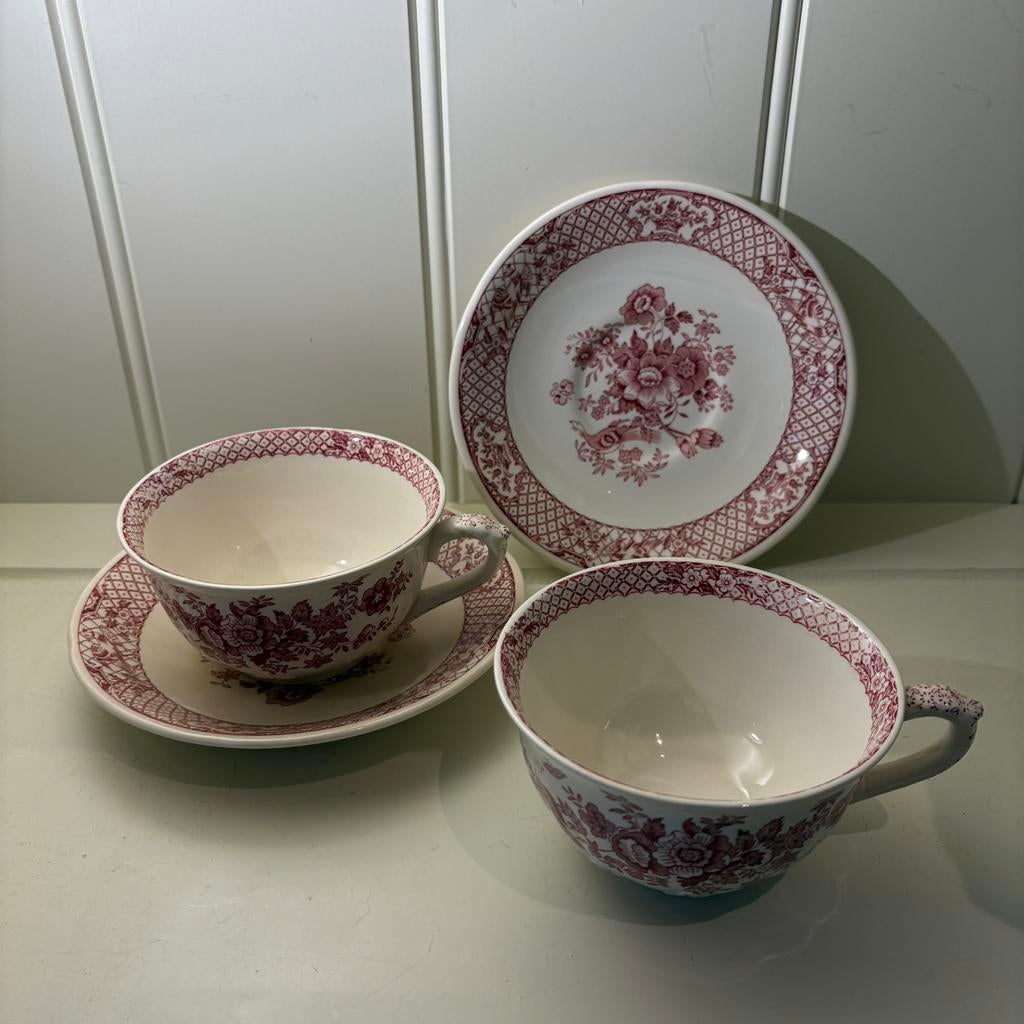 Serviesgoed Mason's Aardewerk Roze "Stratford", Ophalen