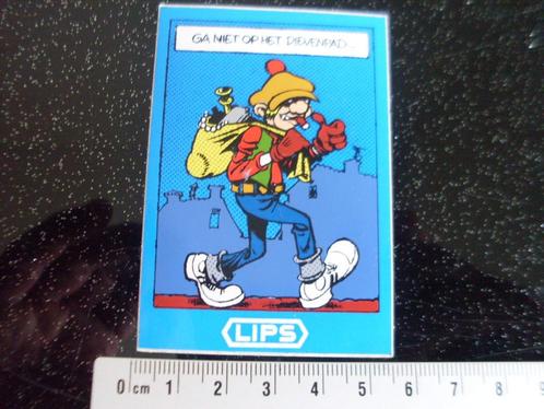 sticker LIPS logo slot sloten ga niet op dievenpad..., Verzamelen, Stickers, Zo goed als nieuw, Merk, Verzenden
