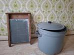 Vintage Wasbord en wasteil, Antiek en Kunst, Curiosa en Brocante, Ophalen