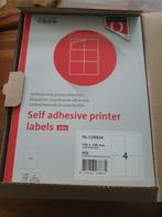 Quantore label etiket 105x148mm wit 400st per pak, 10 pakken, Nieuw, Ophalen of Verzenden