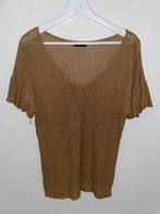 CHASTAR dames mokka bruine ruffle mouwen gebreidde top mt L, Bruin, Chastar, Maat 42/44 (L), Ophalen of Verzenden