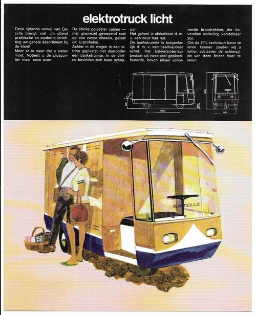 Gazelle elektrotruck licht (A3538), Boeken, Vervoer en Transport, Zo goed als nieuw, Vrachtwagen, Ophalen of Verzenden