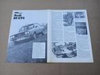 Test (uit oud tijdschrift) Audi 80 GTE (1974), Auto's, Gebruikt, Verzenden