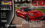 Revell 1:25 CORVETTE STINGRAY 7060 Modelbouw auto (2014 ), Auto, Revell, Groter dan 1:32, Nieuw
