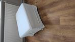 Ektorp witte poef, Huis en Inrichting, Ophalen, 90 cm, Eenpersoons, Zo goed als nieuw