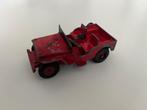 Dinky Toys Willys Jeep (rood), Hobby en Vrije tijd, Modelauto's | 1:43, Dinky Toys, Gebruikt, Ophalen of Verzenden, Auto