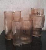 Bruine organische nieuwe glazen vazen van By Boo, Overige kleuren, Nieuw, Ophalen of Verzenden, Glas