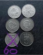 Setje van 6 Stuks, 1 Gulden Juliana, Postzegels en Munten, Munten | Nederland, 1 gulden, Koningin Juliana, Setje, Zilver