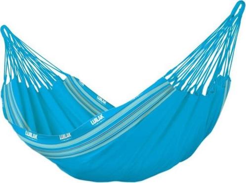 Hangmat - Magnifico - Blauw - Luilak, Tuin en Terras, Hangmatten, Nieuw, Meerpersoons, Opvouwbaar, Binnen, Buiten, Ophalen of Verzenden