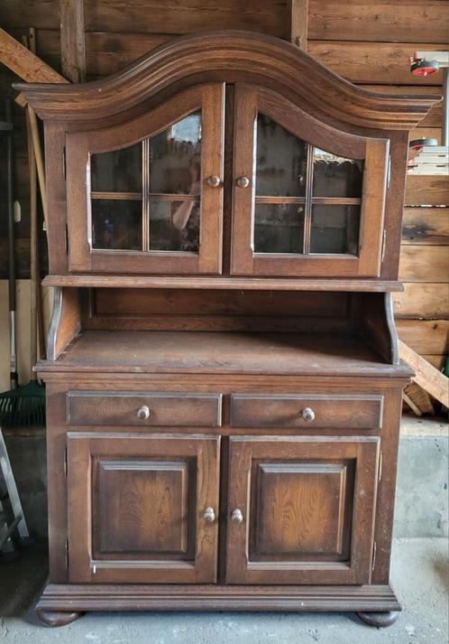 Buffetkast met toog massief eiken, Huis en Inrichting, Kasten | Buffetkasten, Zo goed als nieuw, 150 tot 200 cm, 100 tot 150 cm