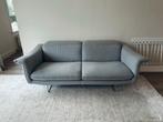 Grijze stoffen design bank met verstelbare rugleuning, Huis en Inrichting, Banken | Bankstellen, Ophalen, Gebruikt, 150 tot 200 cm