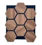 YourWalls Wandpaneel Heaxagon Bronze 62x76cm, Huis en Inrichting, Woonaccessoires | Wanddecoraties, Verzenden, ., Nieuw, .