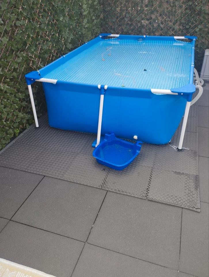 Zwembad intex, Tuin en Terras, Zwembaden, Zo goed als nieuw, Minder dan 80 cm, 200 tot 400 cm, Rechthoekig, Ophalen