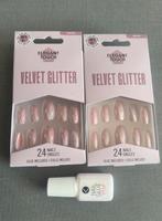 Plaknagels - Velvet Glitter, Nieuw, Ophalen of Verzenden, Handen en Nagels, Make-up
