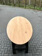 Ovale eettafel 240x110x3 verjongd eiken rustiek, Ophalen, 100 tot 150 cm, Eikenhout, Vijf personen of meer