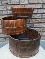 3x houten kaasvormen ,  kaasbak,  kaasmal. Stapelbaar., Ophalen