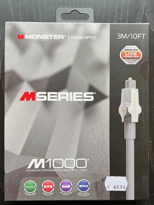 Monster Cable digitale optische toslink interlink 3m, Audio, Tv en Foto, Audiokabels en Televisiekabels, Nieuw, Optische kabel