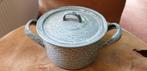 Emaille pannetje grijs gewolkt 15 x 8 decoratie pure vintage, Antiek en Kunst, Antiek | Emaille, Ophalen of Verzenden
