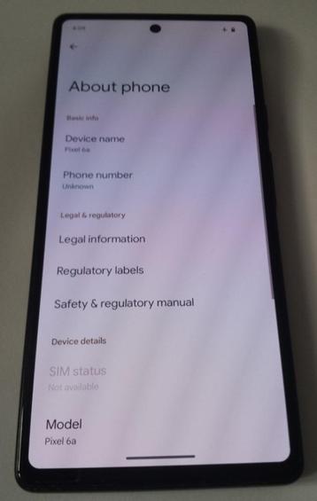 Google Pixel 6a mobiel toestel telefoon 4G LTE esim smartpho beschikbaar voor biedingen