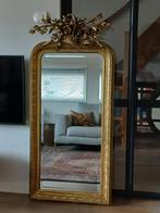 Prachtige grote Antieke spiegel Kuifspiegel, Ophalen, Gebruikt, Rechthoekig, Minder dan 100 cm