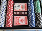 pokerspel in koffertje 30x20x7 cm, Hobby en Vrije tijd, Ophalen of Verzenden, Zo goed als nieuw