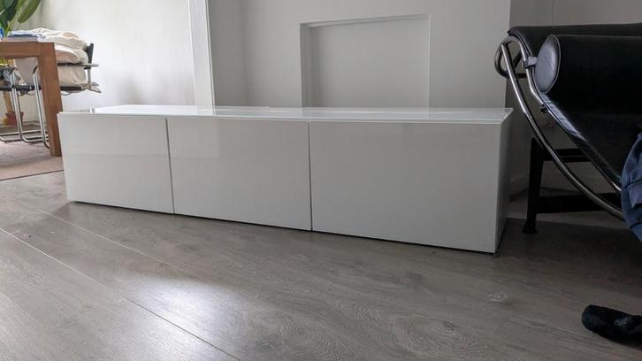 IKEA Besta TV Meubel 180cm, Huis en Inrichting, Kasten | Televisiemeubels, Zo goed als nieuw, Minder dan 100 cm, 150 tot 200 cm