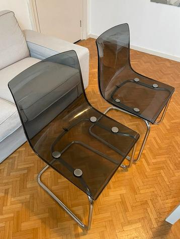 2x Chair / Stoel IKEA Tobias grey beschikbaar voor biedingen