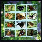 niuafo'ou 12 pf ongetand blok vlinders butterflies insecten, Postzegels en Munten, Ophalen of Verzenden, Postfris, Dier of Natuur