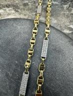 14K gouden Kingsley ketting, Ophalen of Verzenden, Zo goed als nieuw, Goud, Goud