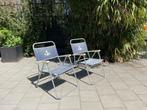 Klapstoelen navy blauw | vintage dekstoel | campingstoelen, Caravans en Kamperen, Ophalen, Gebruikt, Campingstoel