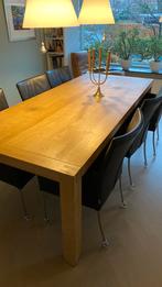 Eikenhouten eettafel 100x230 cm, Huis en Inrichting, Ophalen, Robust Modern, Eikenhout, 50 tot 100 cm
