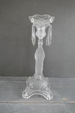 Art deco persglazen kandelaar Vallerysthal Portieux man, Antiek en Kunst, Verzenden, Glas