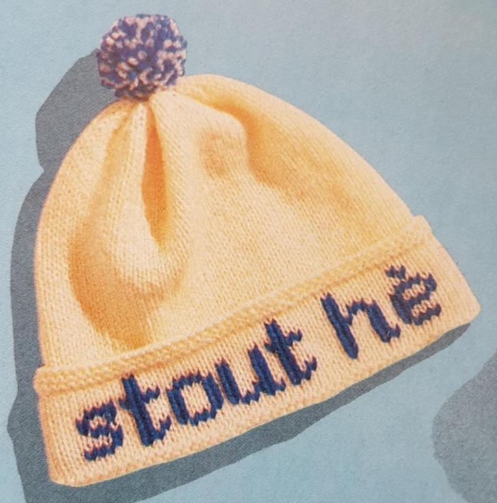 Stout hè muts breipatroon, Hobby en Vrije tijd, Breien en Haken, Zo goed als nieuw, Breien, Patroon of Boek, Verzenden