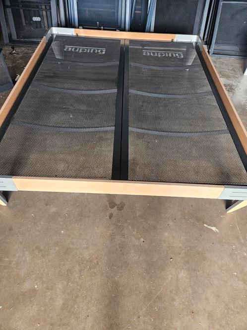 Auping Next Bed 180x220, Huis en Inrichting, Slaapkamer | Bedden, Gebruikt, Tweepersoons, 180 cm, 220 cm, Metaal, Beige, Ophalen of Verzenden