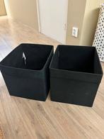 2 Ikea dröna zwart stoffen opbergdozen | organisers, Ophalen, Zo goed als nieuw, Rechthoekig, Overige materialen