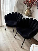 2 x eetkamer stoel ; schelp model, Ophalen, Zo goed als nieuw, Zwart, Twee