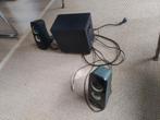 Logitech speakerset met Subwoofer, Computers en Software, Pc speakers, Ophalen of Verzenden, Gebruikt