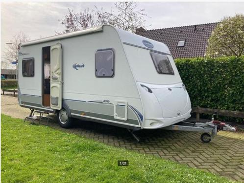 Caravelair 470 Ambiance Style 2008 Fransbed met voortent, Caravans en Kamperen, Caravans, Particulier, tot en met 4, 750 - 1000 kg