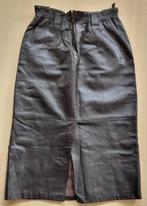 Donker bruine lederen rok, maat 42, Kleding | Dames, Rokken, Bruin, Maat 42/44 (L), Ophalen of Verzenden, Zo goed als nieuw