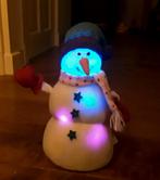 Sneeuwpop - sneeuwman - met verlichting - kerstverlichting, Ophalen of Verzenden, Gebruikt