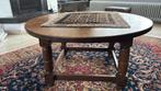 Houten salontafel - diameter 100-120 cm, Huis en Inrichting, Tafels | Eettafels, Ophalen, Gebruikt, 100 tot 150 cm, Eikenhout