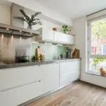 RECHTE KEUKEN MET KASTENWAND + APPARATUUR, Huis en Inrichting, Keuken | Complete keukens, Zo goed als nieuw, Dubbelwandige keuken