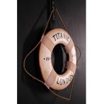 Titanic – Reddingsboei decoratie Hoogte 44 cm, Verzamelen, Scheepvaart, Nieuw, Ophalen of Verzenden