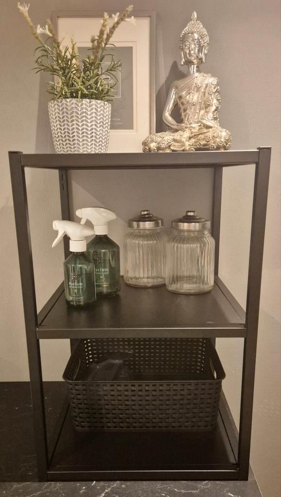 2x Ikea Enhet kast - Zwart, Huis en Inrichting, Woonaccessoires | Etagères, Zo goed als nieuw, Ophalen