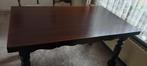 Eiken eettafel, met uitschuifbaar tafelblad, Ophalen, 50 tot 100 cm, Zo goed als nieuw, 150 tot 200 cm