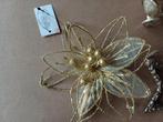 3 kerst accessoires goudkleurig, Ophalen, Nieuw