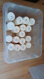 17 kaarsen decoratie bruiloft, Ophalen of Verzenden, Gebruikt, Overige materialen, Minder dan 25 cm
