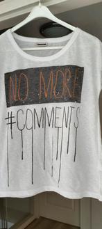 Noisy May T-shirt met kapmouwtje - No More Comments - Maat M, Maat 38/40 (M), Wit, Ophalen of Verzenden, Zo goed als nieuw