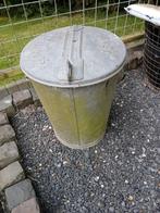 Vintage Metalen Prullenbak Emmer, Ophalen, Gebruikt, 50 tot 75 cm, 40 liter of meer